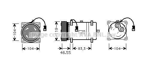 AVA QUALITY COOLING kompresorius, oro kondicionierius CNAK161